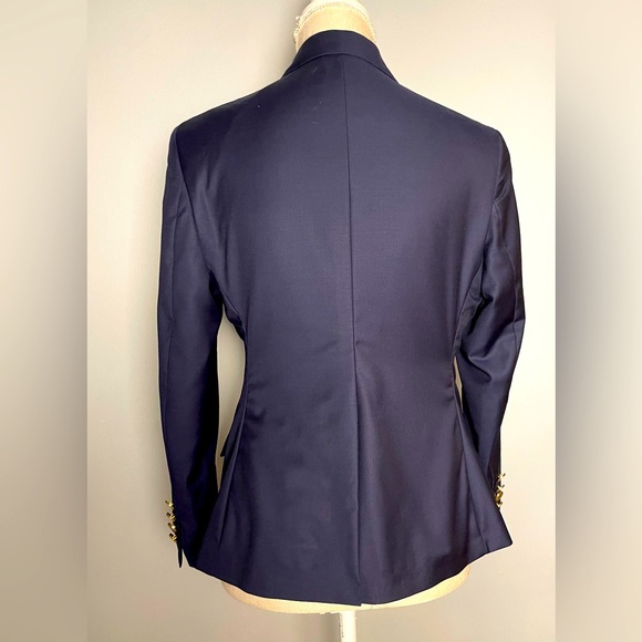 Tom James Royal Classic Custom Tailored Navy Blue single-breasted suit blazer, S - Picture 2 of 9